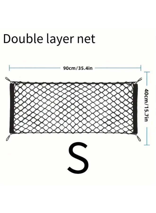 Elastic Car Trunk Storage Net Organizer Size S Durable Polyester Cargo Net for Vehicle Motorcycle Bicycle ATV - Image 3